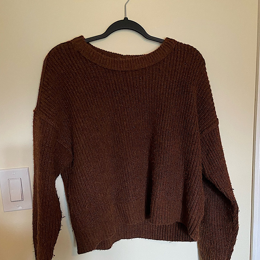 Snowdrift BROWN sweater from American Eagle